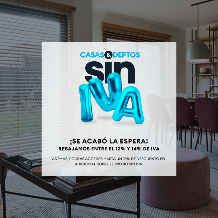 Casas y departamentos Sin IVA · Inmobiliaria FG